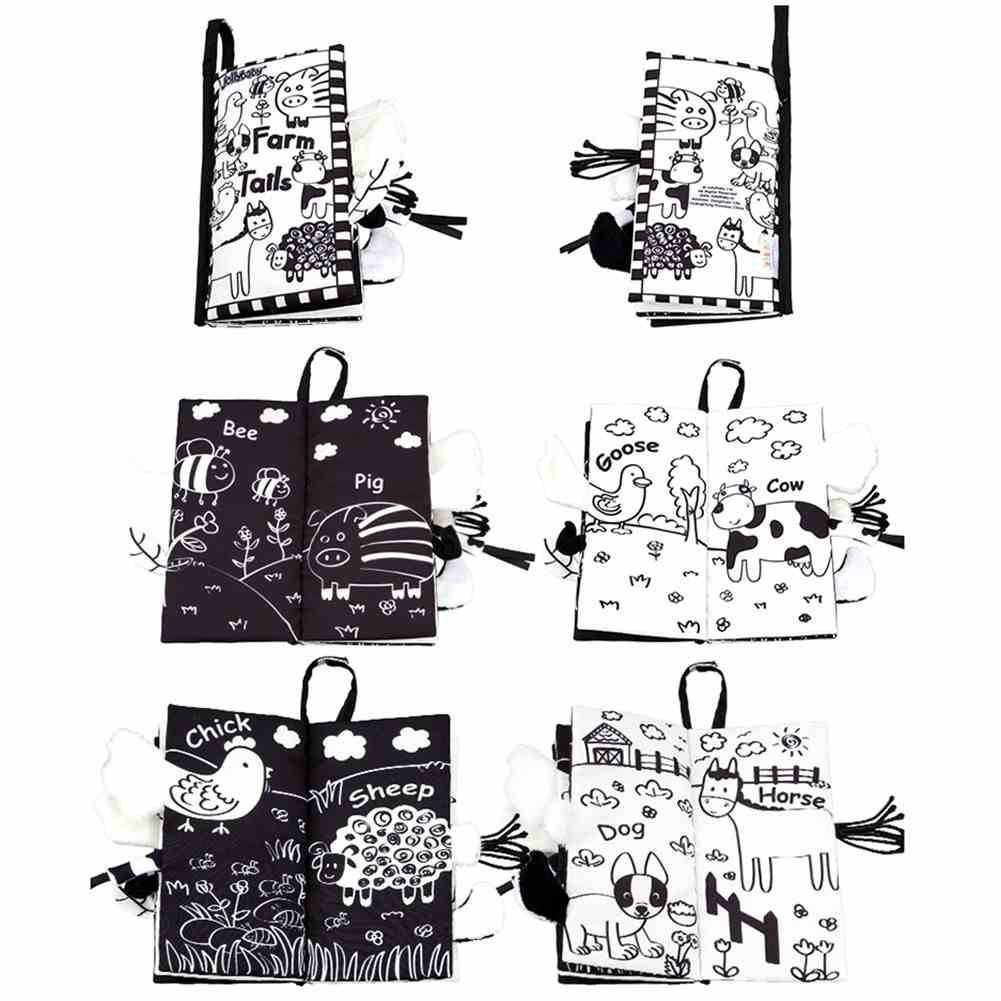 Black and White Soft Cloth Books for Babies Baby Books & Kneepads Best Sellers Books New Parents Essentials Type : Farm Tails|Jungly Tails Black and White Soft Cloth Books for Babies Baby Books & Kneepads Best Sellers Books New Parents Essentials Type : Farm Tails|Jungly Tails