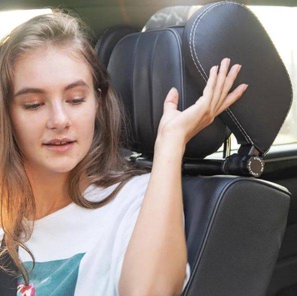 Car Seat Headrest Pillow Family Car Accessories Color : Black|Beige Car Seat Headrest Pillow Family Car Accessories Color : Black|Beige