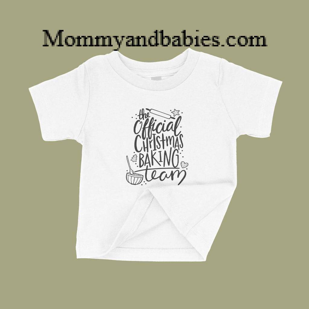 Christmas Baking Team Baby Jersey T-Shirt Holiday Special Kids & Babies Color : White|Athletic Heather|Navy|Heather Columbia Blue Christmas Baking Team Baby Jersey T-Shirt Holiday Special Kids & Babies Color : White|Athletic Heather|Navy|Heather Columbia Blue