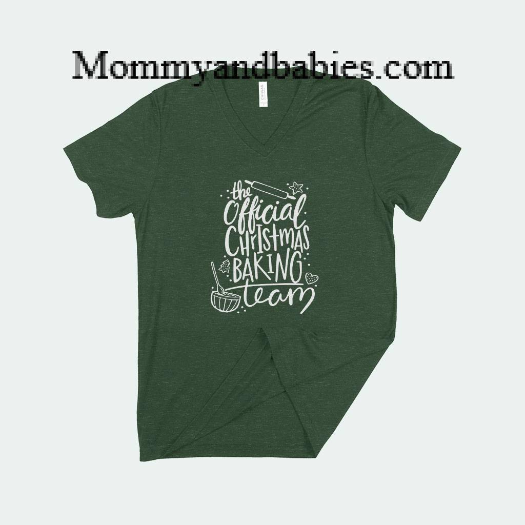 Christmas Baking Team Unisex Triblend V-Neck T-Shirt For Parents Christmas Tee’s Holiday Special Color : Solid White Triblend|Steel Blue Triblend|Grass Green Triblend|Clay Triblend Christmas Baking Team Unisex Triblend V-Neck T-Shirt For Parents Christmas Tee's Holiday Special Color : Solid White Triblend|Steel Blue Triblend|Grass Green Triblend|Clay Triblend