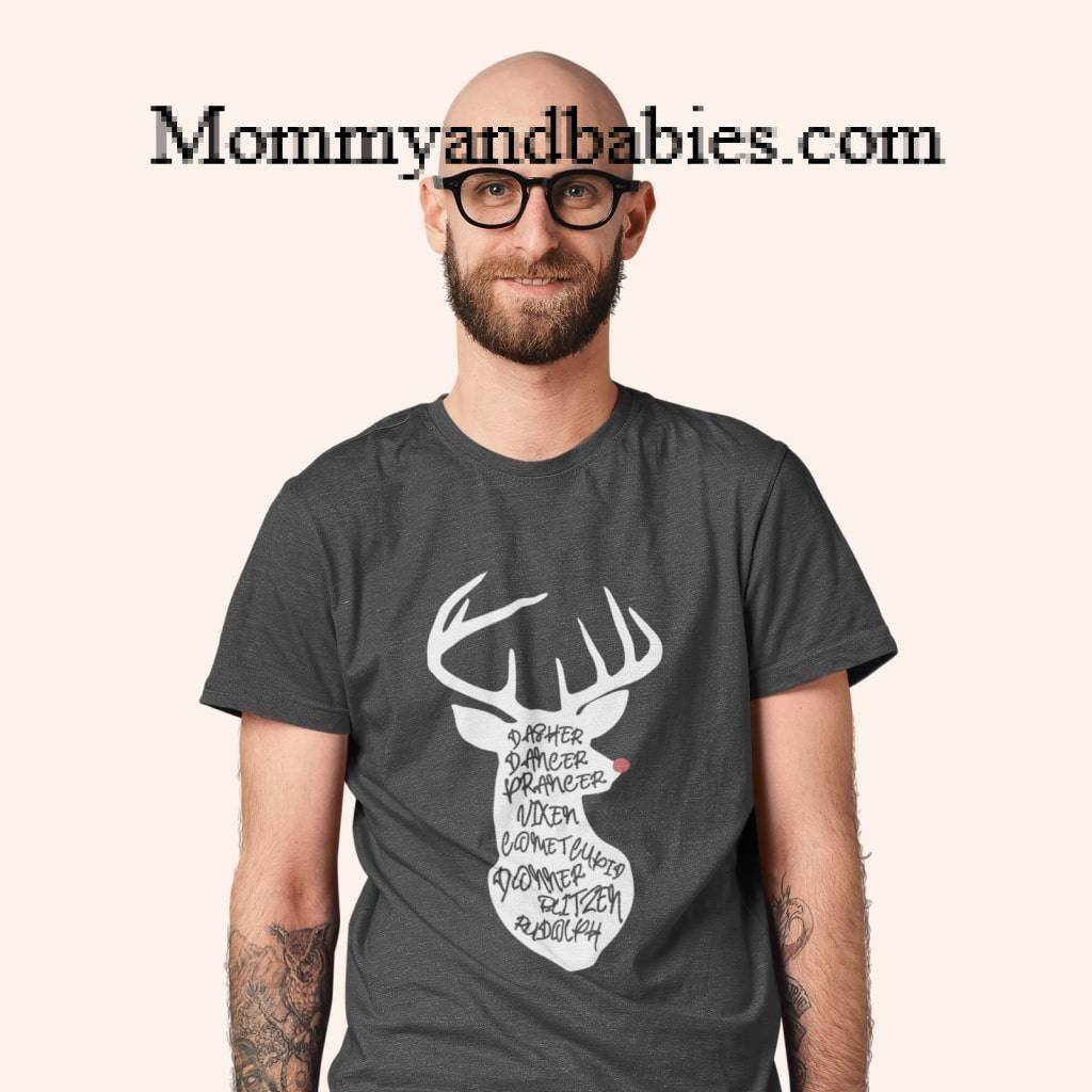 Christmas Reindeer Men’s Long Body Urban T-Shirt For Parents Christmas clothing Holiday Special Color : White|Navy|Dark Gray Heather|Black Christmas Reindeer Men's Long Body Urban T-Shirt For Parents Christmas clothing Holiday Special Color : White|Navy|Dark Gray Heather|Black