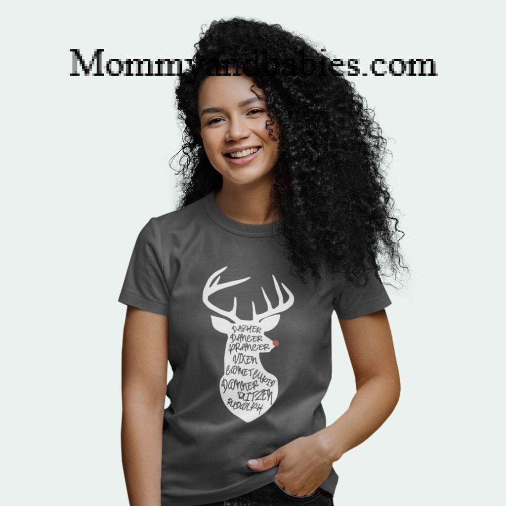 Christmas Reindeer Unisex Jersey T-Shirt Made in USA For Parents Christmas clothing Holiday Special Color : White|Athletic Heather|Asphalt|Dark Gray Heather|Black|True Royal Blue|Navy|Red Christmas Reindeer Unisex Jersey T-Shirt Made in USA For Parents Christmas clothing Holiday Special Color : White|Athletic Heather|Asphalt|Dark Gray Heather|Black|True Royal Blue|Navy|Red