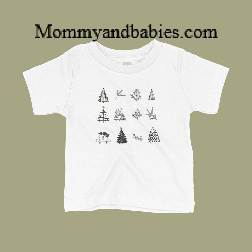 Christmas Trees Baby Jersey T-Shirt Holiday Special Kids & Babies Color : White|Athletic Heather|Navy|Heather Columbia Blue Christmas Trees Baby Jersey T-Shirt Holiday Special Kids & Babies Color : White|Athletic Heather|Navy|Heather Columbia Blue