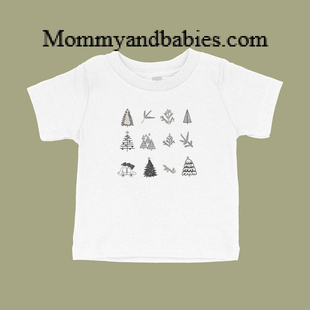 Christmas Trees Baby Jersey T-Shirt Holiday Special Kids & Babies Color : White|Athletic Heather|Navy|Heather Columbia Blue Christmas Trees Baby Jersey T-Shirt Holiday Special Kids & Babies Color : White|Athletic Heather|Navy|Heather Columbia Blue