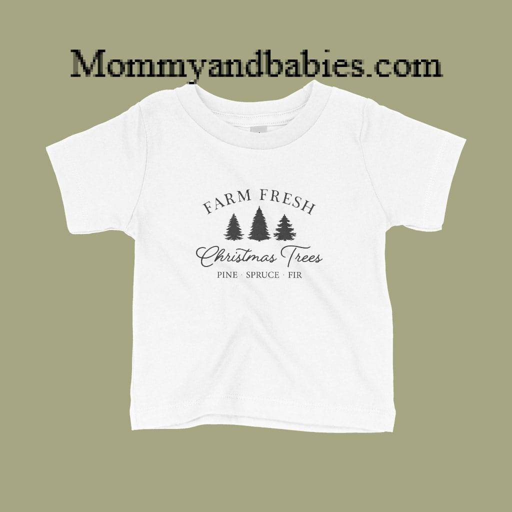 Fresh Christmas Trees Baby Jersey T-Shirt Holiday Special Kids & Babies Color : White|Athletic Heather|Navy|Heather Columbia Blue Fresh Christmas Trees Baby Jersey T-Shirt Holiday Special Kids & Babies Color : White|Athletic Heather|Navy|Heather Columbia Blue