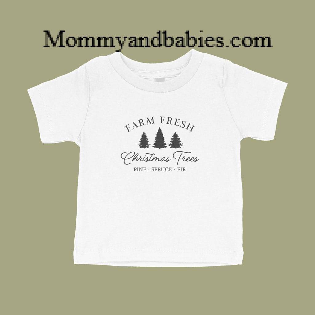 Fresh Christmas Trees Baby Jersey T-Shirt Holiday Special Kids & Babies Color : White|Athletic Heather|Navy|Heather Columbia Blue Fresh Christmas Trees Baby Jersey T-Shirt Holiday Special Kids & Babies Color : White|Athletic Heather|Navy|Heather Columbia Blue