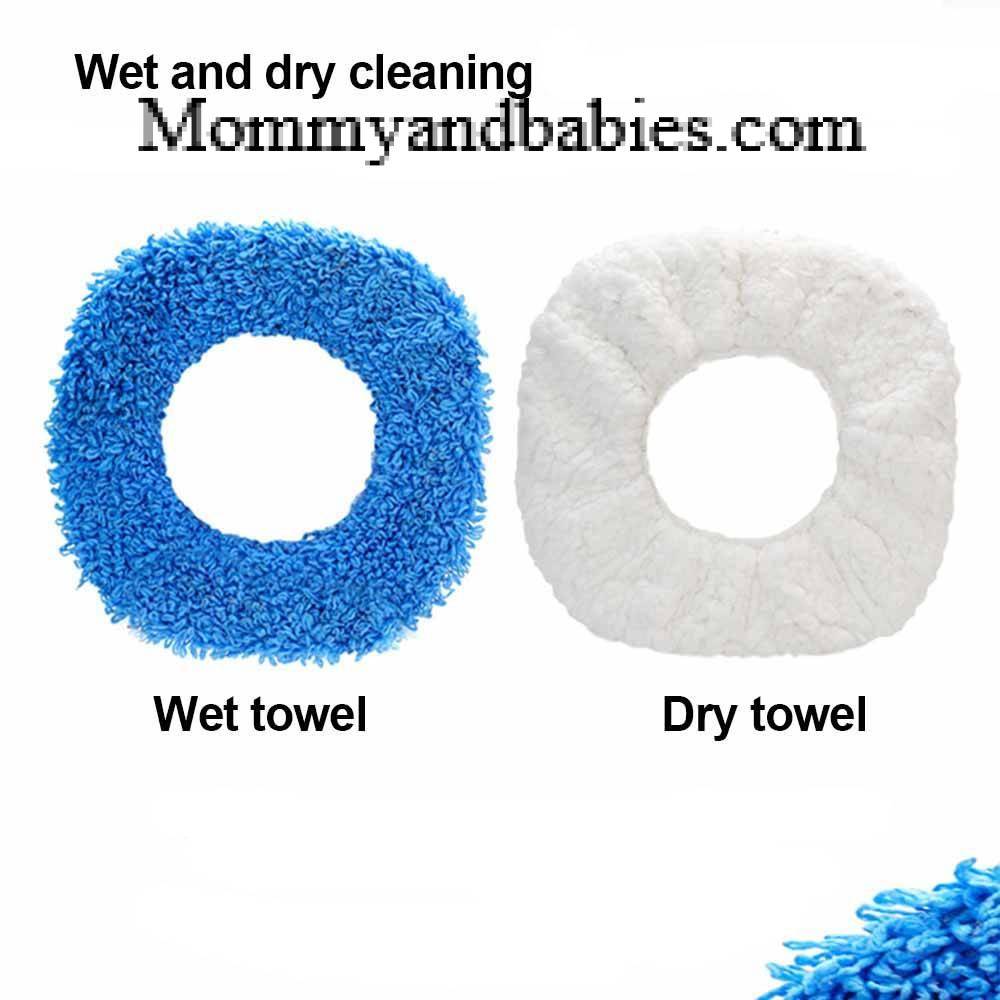 Replacement Mop Cloths for Mopping Robot Cleaning Cleaning & Disinfection Disinfection Option : 1Pc for Dry cleaning|1Pc for Wet cleaning|Set of 2 Replacement Mop Cloths for Mopping Robot Cleaning Cleaning & Disinfection Disinfection Option : 1Pc for Dry cleaning|1Pc for Wet cleaning|Set of 2